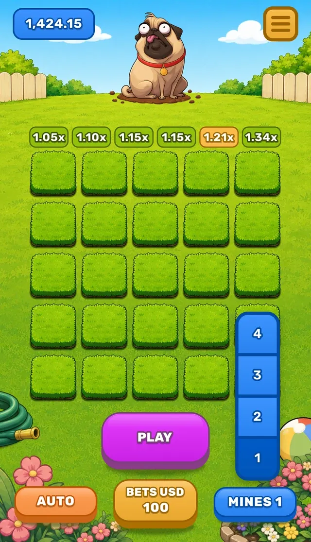 Pug Dig mobile screen 1