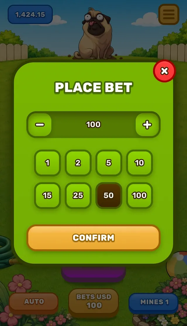 Pug Dig mobile screen 2
