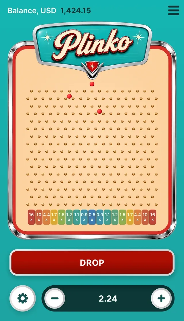 Plinko mobile screen 3