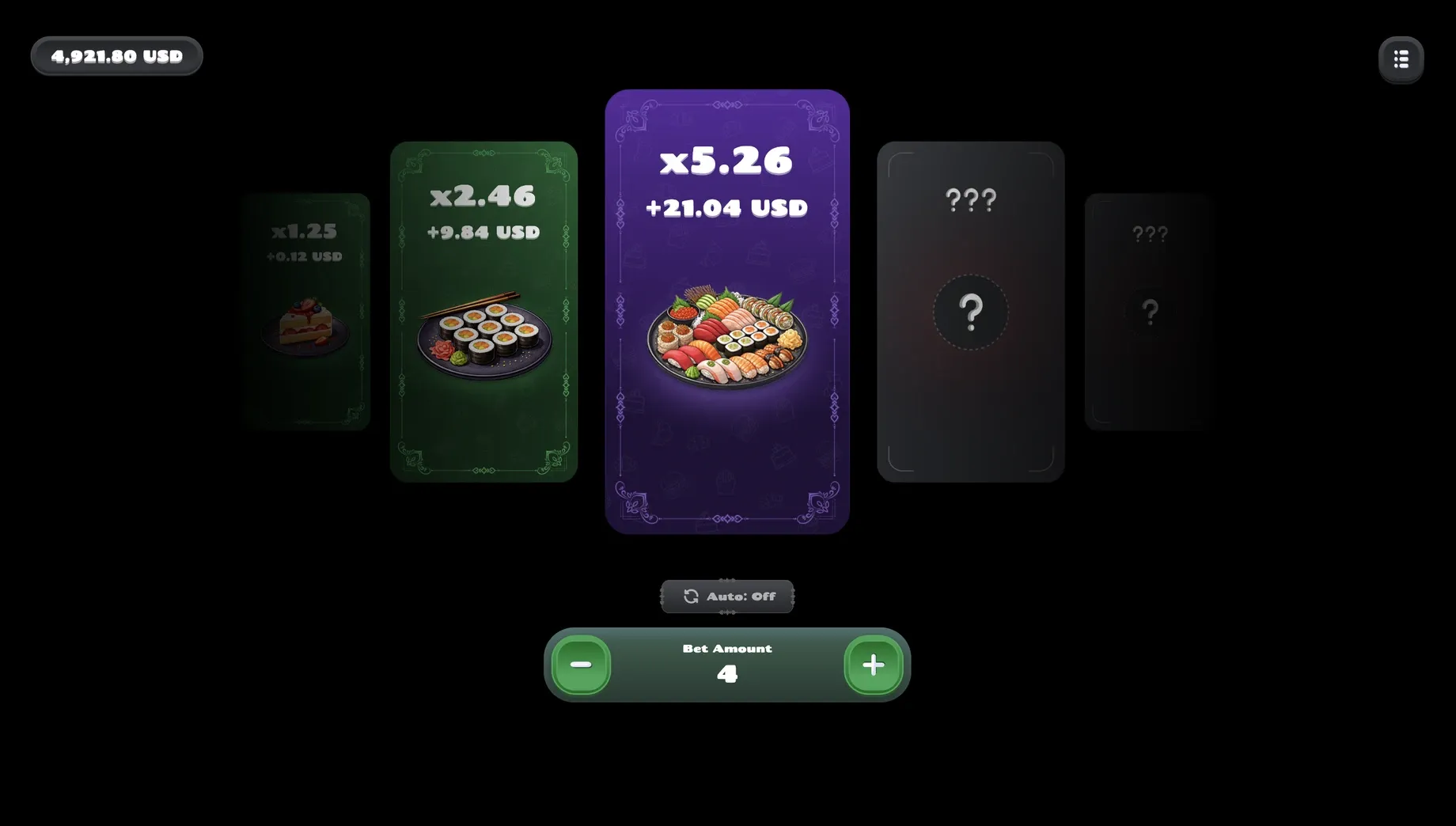 Lucky Bites desktop screen